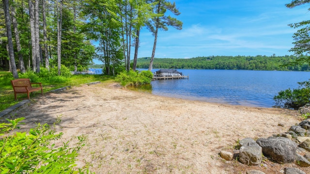 105 Highland Pines Rd, Bridgton, ME 04009 - water view with a dock