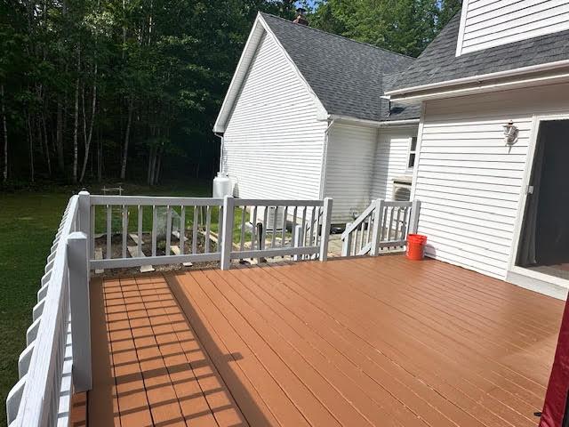 429 Moosehead Trail Highway, Waldo, ME 04915 - view of wooden deck