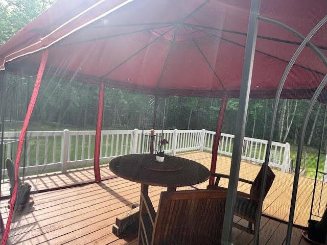 429 Moosehead Trail Highway, Waldo, ME 04915 - deck featuring a gazebo