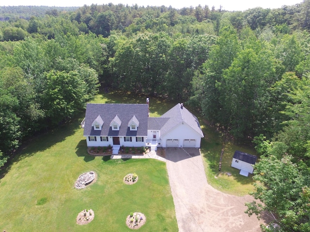 429 Moosehead Trail Highway, Waldo, ME 04915 - aerial view of property and surrounding area with a heavily wooded area