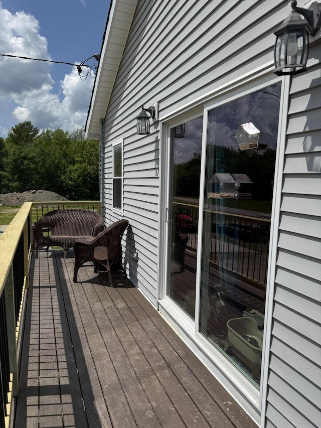 37 Mill St, Enfield, ME 04493 - view of deck