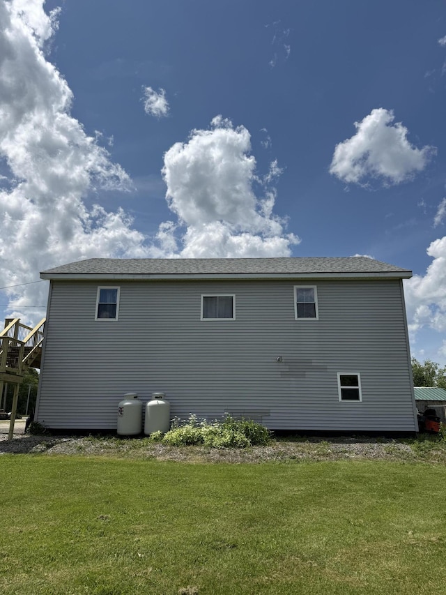 37 Mill St, Enfield, ME 04493 - back of house with a lawn