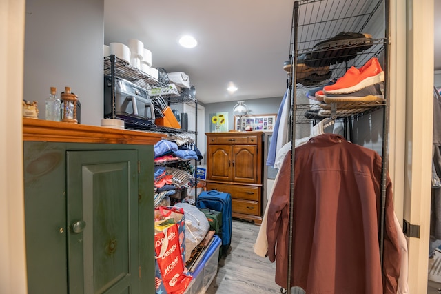 3 Pondview Dr, Lewiston, ME 04240 - spacious closet with wood finished floors