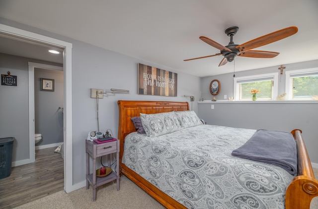 3 Pondview Dr, Lewiston, ME 04240 - bedroom featuring baseboards and ceiling fan