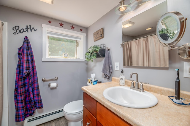3 Pondview Dr, Lewiston, ME 04240 - full bathroom featuring baseboard heating and vanity