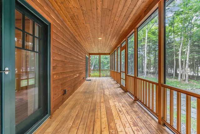 37 Parkhill Point Rd, Belgrade, ME 04917 - unfurnished sunroom with plenty of natural light