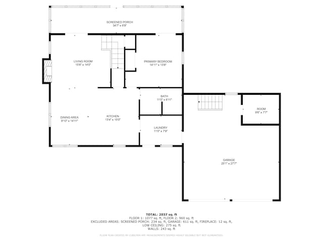 37 Parkhill Point Rd, Belgrade, ME 04917 - view of room layout