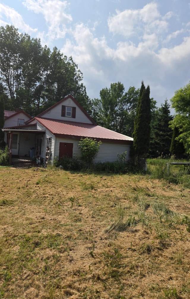 192 Old Bangor Rd, Newport, ME 04953 - view of side of property featuring a metal roof