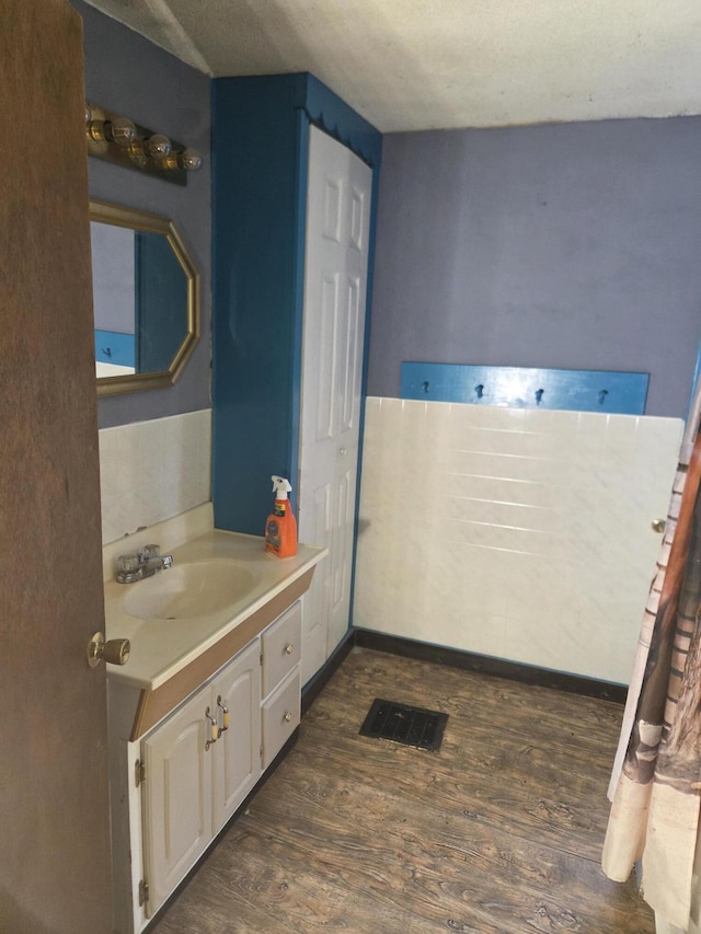 192 Old Bangor Rd, Newport, ME 04953 - bathroom featuring vanity and wood finished floors