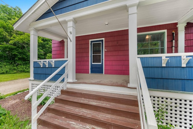 25 Foch St, Lewiston, ME 04240 - entrance to property featuring covered porch