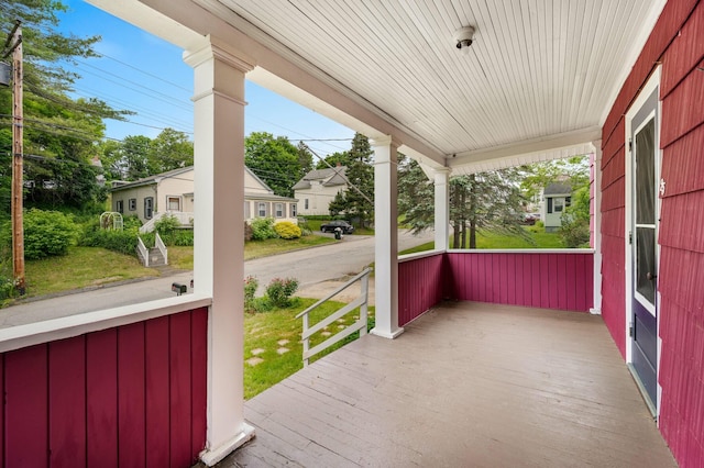 25 Foch St, Lewiston, ME 04240 - view of wooden porch