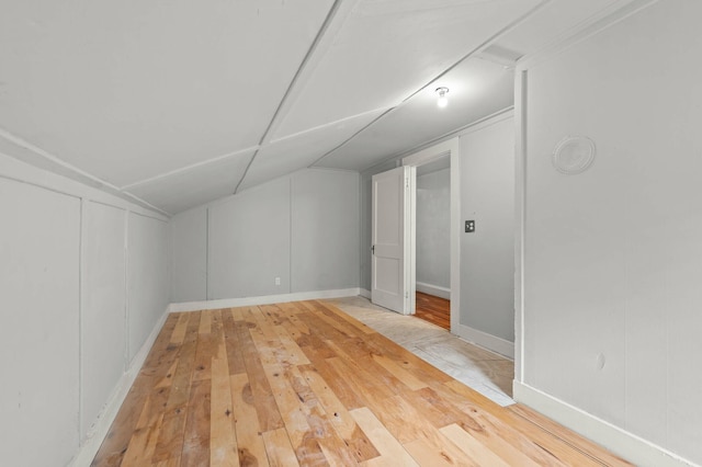 25 Foch St, Lewiston, ME 04240 - bonus room with hardwood / wood-style floors and vaulted ceiling