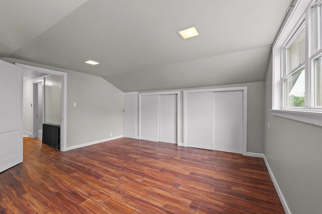 25 Foch St, Lewiston, ME 04240 - additional living space featuring lofted ceiling and wood finished floors