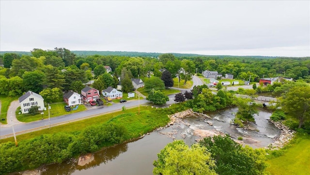 219 Lisbon St, Lisbon, ME 04250 - drone / aerial view of a heavily wooded area and a large body of water
