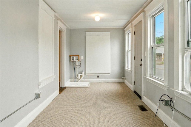 219 Lisbon St, Lisbon, ME 04250 - hall featuring carpet and baseboards