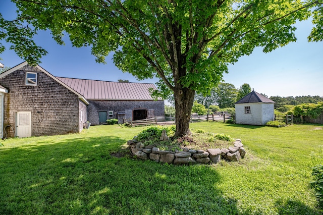 1785 Alna Rd, Alna, ME 04535 - view of yard featuring an outdoor structure
