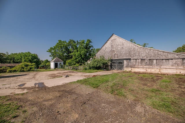 1785 Alna Rd, Alna, ME 04535 - view of yard with a barn and an outdoor structure