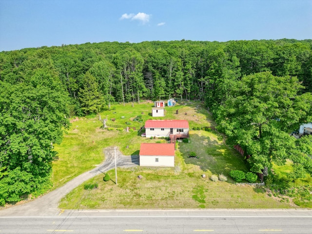 821 China Rd, Albion, ME 04910 - aerial view of property and surrounding area with a forest