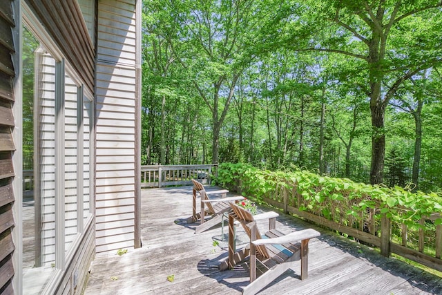 619 Shore Rd, Northport, ME 04849 - view of wooden deck