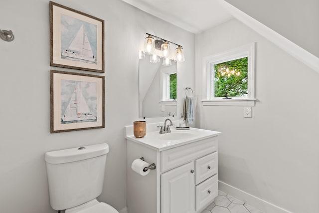 526 E Main St, Yarmouth, ME 04096 - bathroom featuring vanity and tile patterned flooring