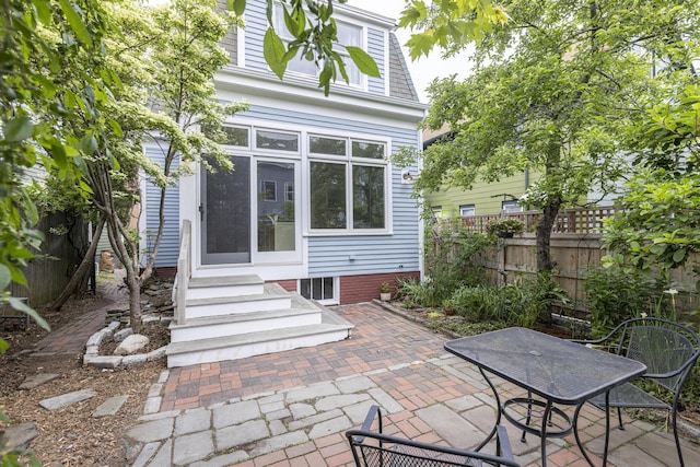 80 Melbourne St, Portland, ME 04101 - view of patio featuring entry steps and outdoor dining space