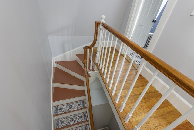 80 Melbourne St, Portland, ME 04101 - staircase with wood finished floors