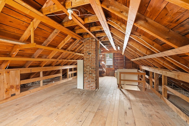 33 Maple St, Limerick, ME 04048 - unfinished attic with an upstairs landing