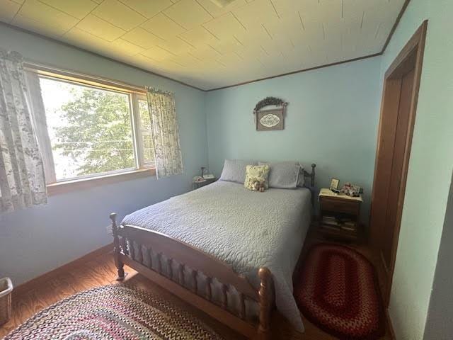 28 Charles St, Belfast, ME 04915 - bedroom with wood finished floors and baseboards