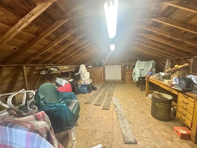 28 Charles St, Belfast, ME 04915 - view of unfinished attic