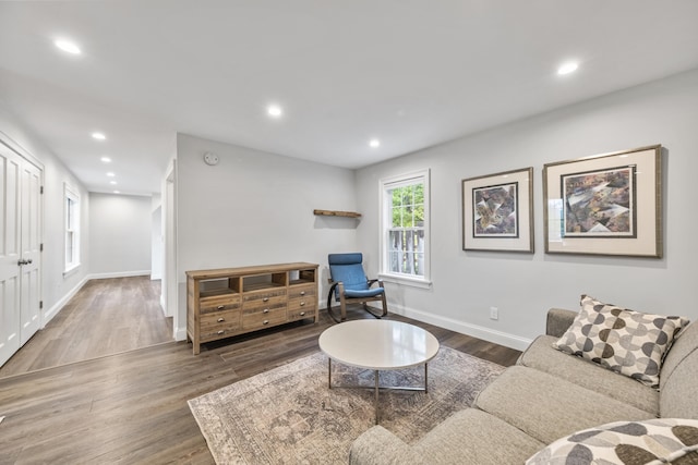 701 Wallston Rd, Saint George, ME 04860 - living room featuring wood finished floors and recessed lighting