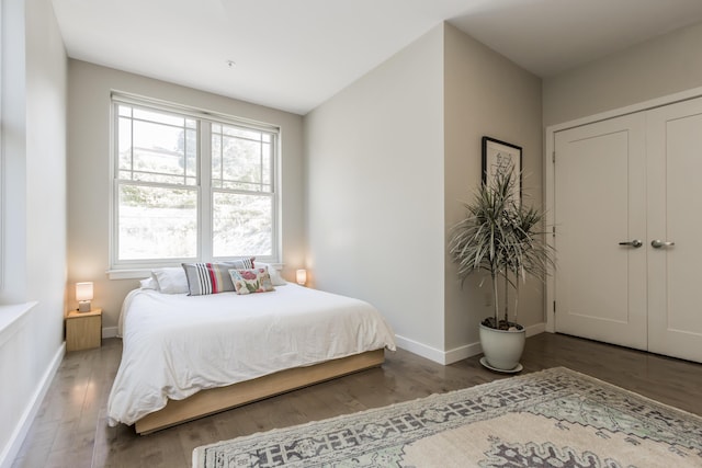 156 Sheridan St Unit 2A, Portland, ME 04101 - bedroom with wood finished floors and a closet