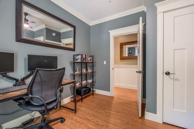 187 Hickory Dr, Auburn, ME 04210 - office space featuring ornamental molding and light wood finished floors