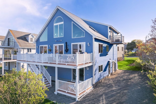 204 Nubble Rd, York, ME 03909 - back of house featuring a balcony