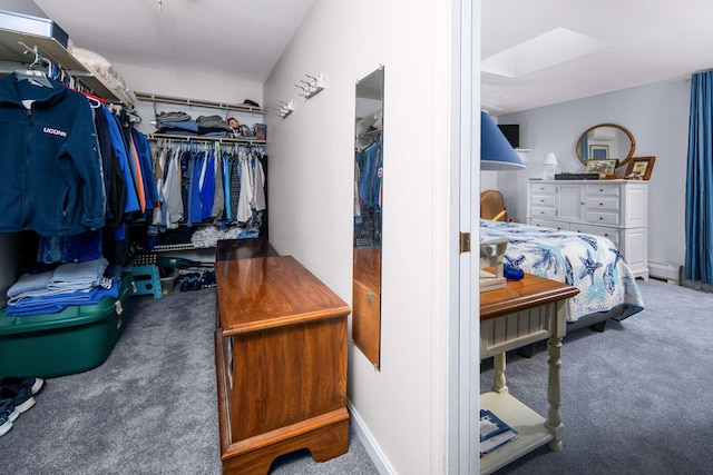 204 Nubble Rd, York, ME 03909 - spacious closet with carpet flooring, a skylight, and baseboard heating