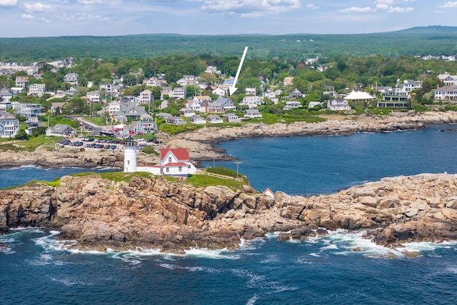 204 Nubble Rd, York, ME 03909 - aerial view of residential area featuring a nearby body of water