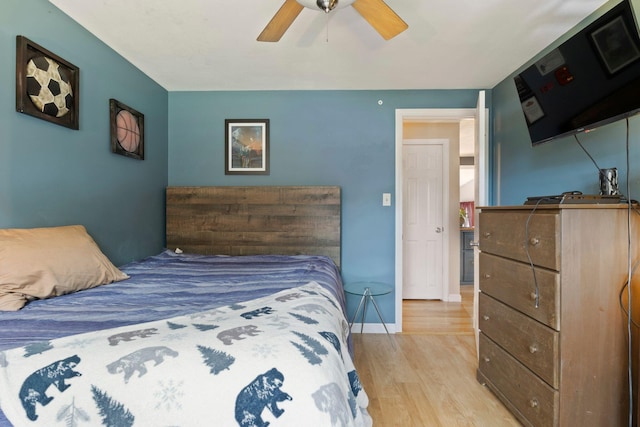 15 Lindale Ave, Biddeford, ME 04005 - bedroom with light wood finished floors and ceiling fan
