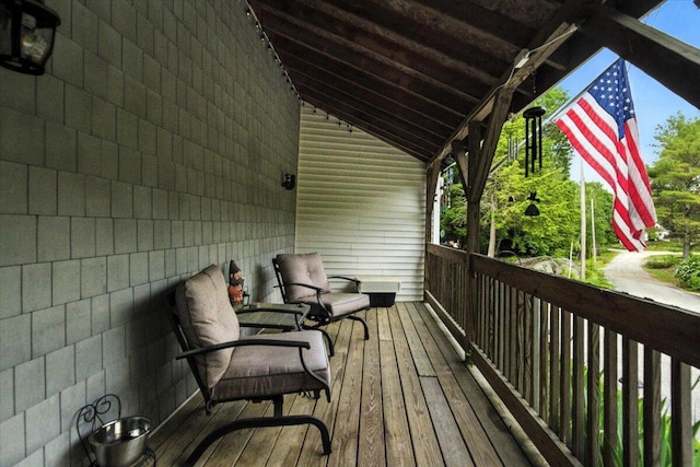 189 Old Chadbourne Rd, Lewiston, ME 04240 - view of wooden terrace