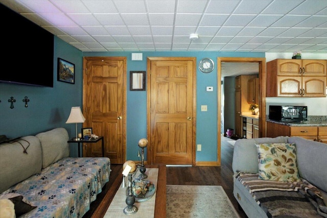 189 Old Chadbourne Rd, Lewiston, ME 04240 - living room featuring dark wood finished floors
