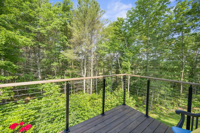 1719 Dixmont Rd, Etna, ME 04434 - view of deck