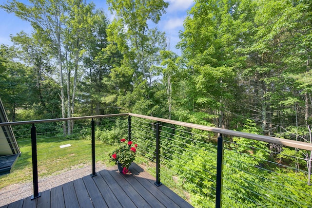 1719 Dixmont Rd, Etna, ME 04434 - view of deck