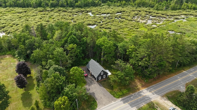 1719 Dixmont Rd, Etna, ME 04434 - view of subject property with a heavily wooded area