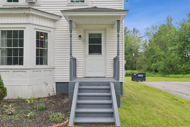 25 Searles St, Livermore Falls, ME 04254 - entrance to property with a lawn