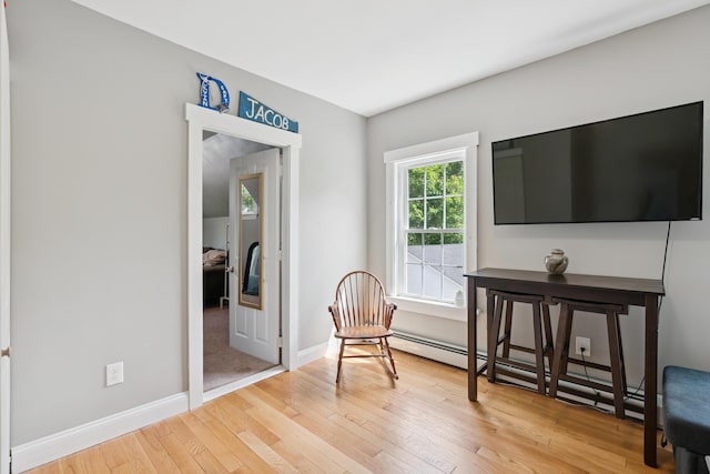 25 Searles St, Livermore Falls, ME 04254 - sitting room featuring wood finished floors and baseboards