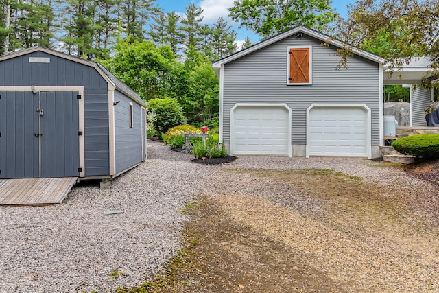 14 Old County Rd, South Berwick, ME 03908 - detached garage featuring a storage unit