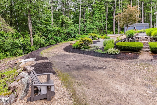 14 Old County Rd, South Berwick, ME 03908 - view of home's community featuring a wooded view and driveway