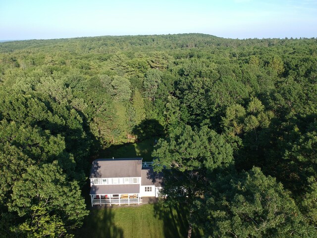 66 Stoney Acres Rd, Pittston, ME 04345 - aerial overview of property's location with a forest