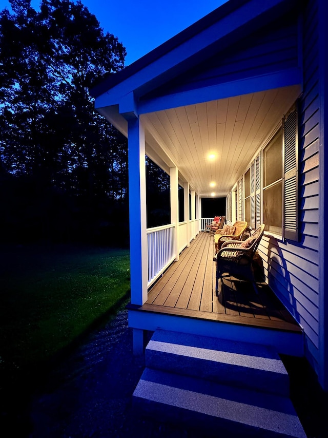 66 Stoney Acres Rd, Pittston, ME 04345 - view of wooden porch