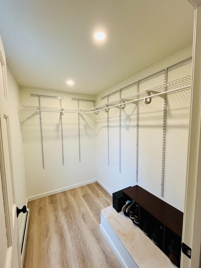 66 Stoney Acres Rd, Pittston, ME 04345 - spacious closet with wood finished floors and baseboard heating