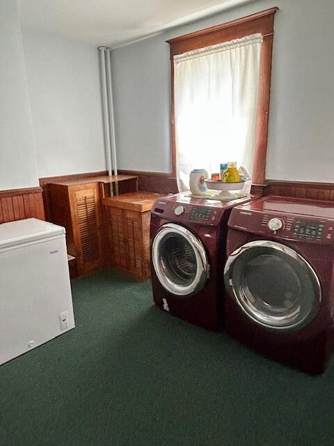 28 Holly St, Auburn, ME 04210 - laundry room with separate washer and dryer
