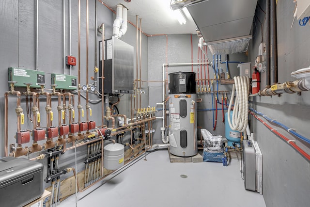 16 Keystone Spring Rd, Poland, ME 04274 - utility room featuring heat pump water heater